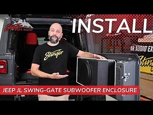 Jeep JL Swing-Gate Subwoofer Enclosure INSTALL | 2018+ Wrangler JL | Stinger powered by Phoenix Gold