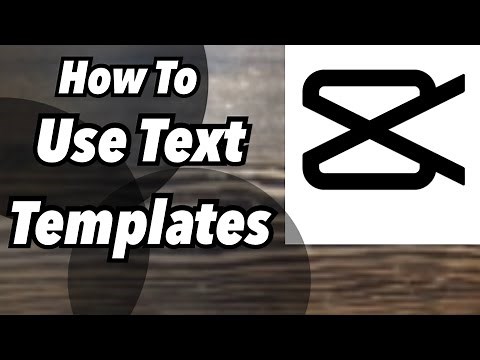 How To Use Text Templates| CapCut Tutorial
