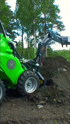 Skid Steer Backhoe attachment on an AVANT! #Backhoe #Avant #Attachment