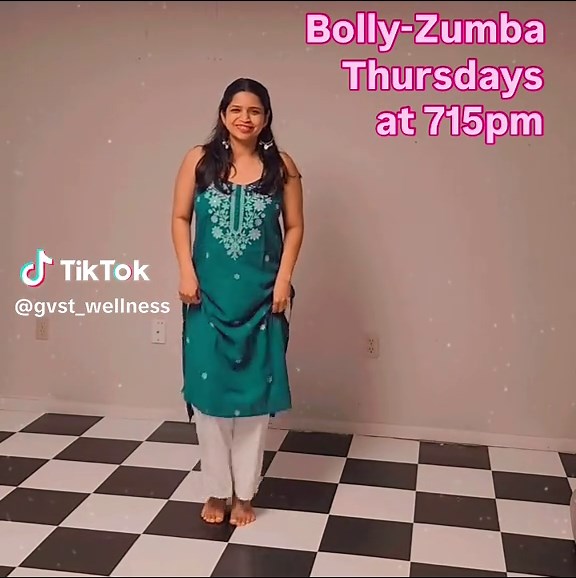 Bolly-Zumba Starting this Thursday at 715pm $18.00 Where Bollywood Meets Zumba! Class by Vaishnavi Located at GVST Harper Ready to turn your workout into a full-on dance party? Join us for Bolly-Zumba, the class where the rhythms of Bollywood collide with the energy of Zumba for the ultimate dance workout! Move, groove, and sweat your way through easy-to-follow routines set to vibrant, upbeat music. You’ll burn calories, boost your mood, and learn new moves-all without even realizing you’re work