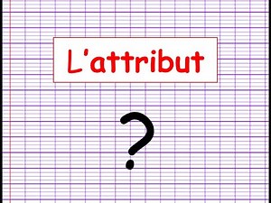 L'attribut