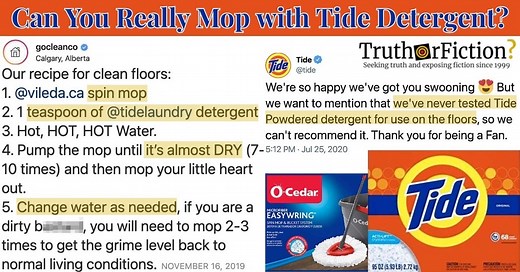 Can You Mop Your Floors With Tide Powder?