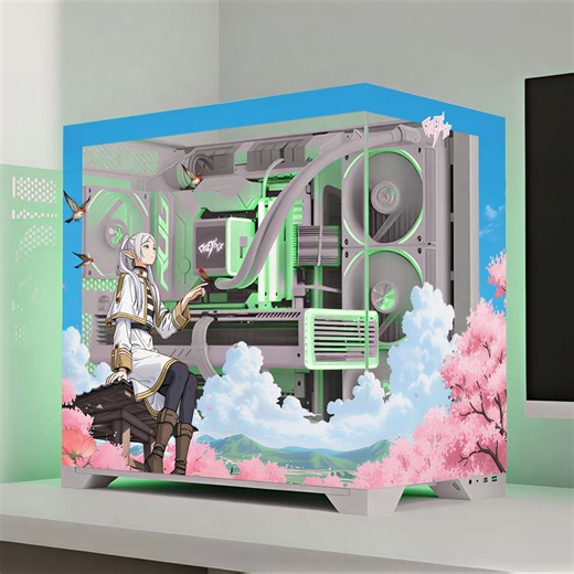 Frieren Anime PC Gehäuse Aufkleber - Gaming Pc Skin, Aufkleber - Gamer Girl - Etsy.de