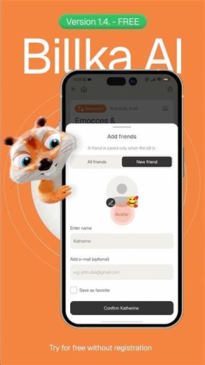 Split and manage your bill - BIllka AI