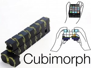 Cubimorph : un dispositif fait de cubes capable de changer de forme à volonté