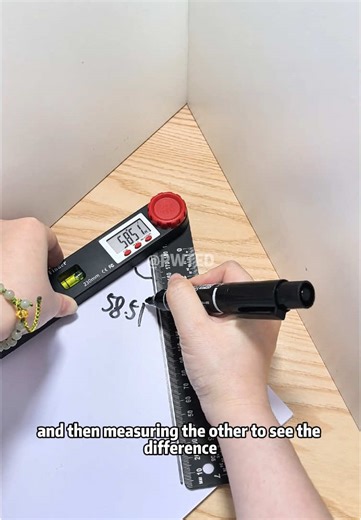 Precision Measuring with Stainless Steel Digital Angle Ruler