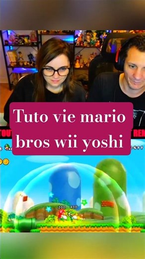 Life tutorial in Mario Bros Wii, you need to be 2 plus Yoshi and I helicopter and take 2 Koopas.