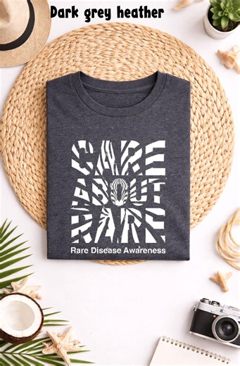 Rare Disease Awareness Statement, Abstract Zebra Stripe Typography, Medical Awareness Graphic Tee, Advocacy Support Design, Awareness Ribbon - Etsy