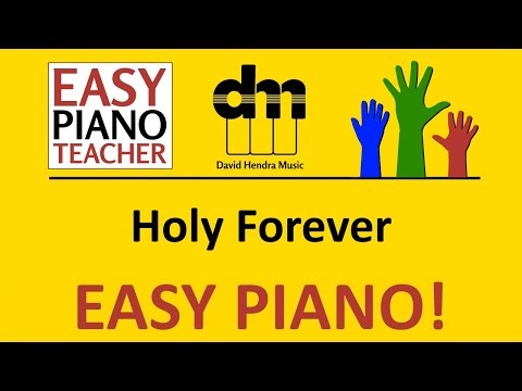 Holy Forever piano tutorial: EASY keyboard song (modern worship) & note names #EPT 🎹