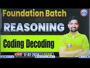 Coding-Decoding-02 by 🔥Sandeep sir RWA Reasoning