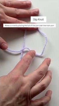 Learn how to crochet: How to make a Slip Knot