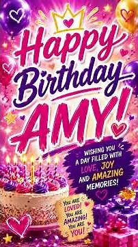 Happy Birthday Amy! ✨🎂
