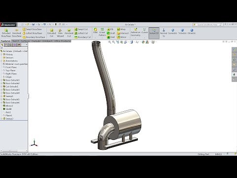 SolidWorks Tutorial Forklift #1: Air Intake