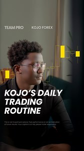 Kojo Forex's daily trading routine 📊 From reviewing key pairs like EURUSD and gold to using Fibonacci for trend analysis, Kojo Forex keeps his approach structured and focused. 📺 Full documentary on the Exness YouTube channel: https://brnw.ch/21wVUg9 #ExnessTeamPro #BornToTrade #KojoForex #TradingRoutine #Exness | Exness