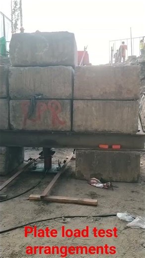 “This video shows the setup of plate load test-15 MT/m2 #everyone #construction #testingservices