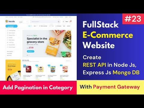#23 Full Stack E-Commerce Website Using React JS, MongoDB, Express Js, Node Js , Add Pagination 🔥🔥🔥🔥