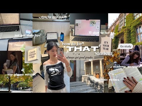 how to be THAT STUDENT ᯓᡣ𐭩 become a HEALTHIER version of you, IT GIRL school tips, romanticize uni