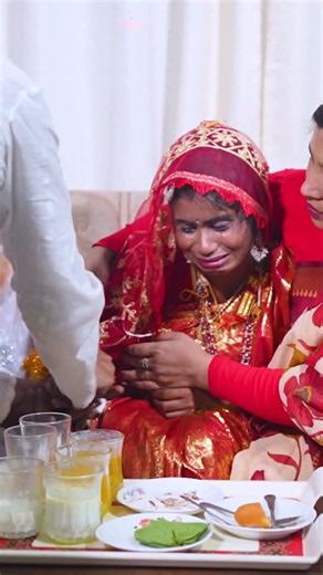 The bride is not accepting the forced marriage 🥲 #shortvideo
