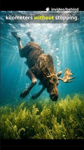 You know Moose can Swim ?