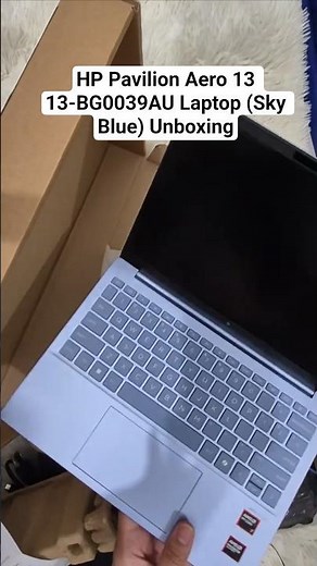 HP Pavilion Aero 13 13-BG0039AU Laptop (Sky Blue) Unboxing from Datablitz #hp #hppavilion #datablitz