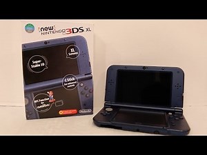 Metallic Blue New Nintendo 3DS XL (USA Region) Unboxing