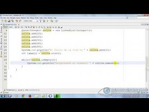 31 - Colas mediante la Clase Queue (EDDJava)