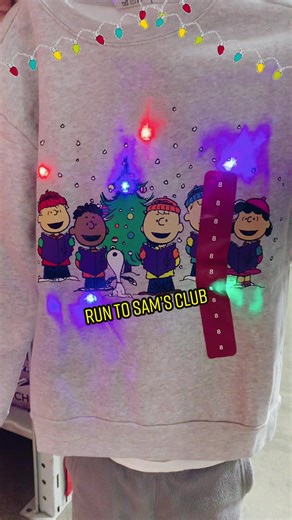 Light Up Peanuts Christmas Sweatshirts at Sam's Club