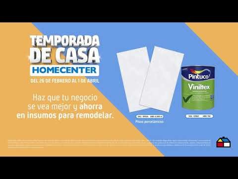 En Temporada de Casa Homecenter encuentra ahorros en insumos para remodelar tu negocio.