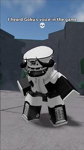I heard Goku's voice in the game💀#roblox #goku #sound #scream #game#action