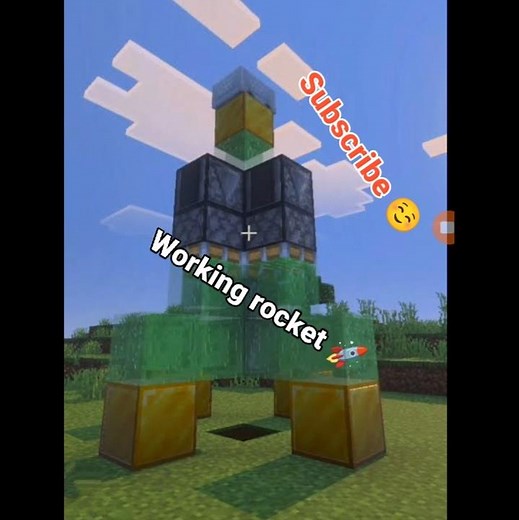 🚀 working rocket in Minecraft#minecraftbuilding