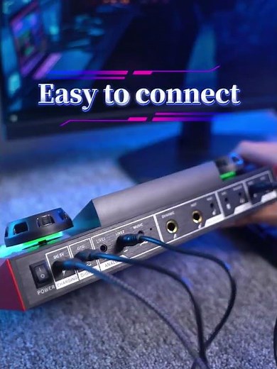 Tenlamp G9 Live Sound Card | Professional DJ Mixer & Audio Interface for Streaming, Recording & Sing