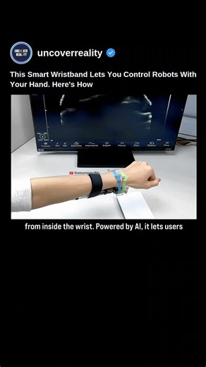 MIT Smart Wristband Let You Control Robots With Your Fingers. Here's How #robot #shorts