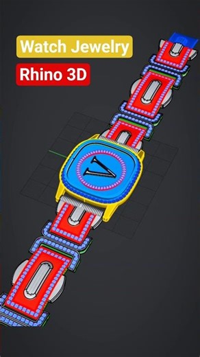 Luxury 18K Gold Watch Design | Rhino 3D Design Preview