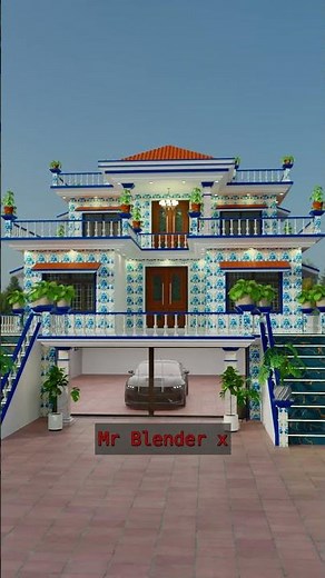 Modern village house 🏡 design #elevation #frontelevation #house #housedesign #home #song #hindisong