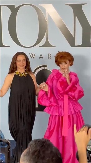 Maya Rudolph and Cole Escola arrive on the red carpet at the 79th Annual Tony Awards