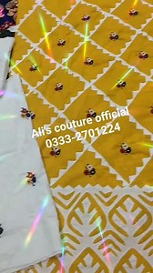 13 reactions · 3 comments | "Cross-stitch Embroidery with Ralli Applique" Stuff lawn cotton with Trouser work For more details inbox us | Rangreza collection | Facebook