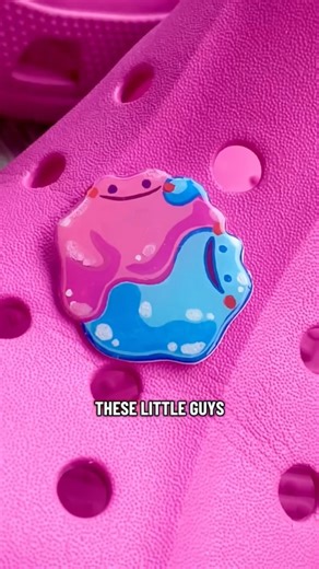 DIY Ditto Jibbitz for my crocs! 💙🩷 #shorts #pokemon #jibbitz #pokemonart