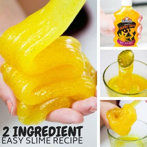 How To Make Slime With 2 Ingredients - Little Bins for Little Hands