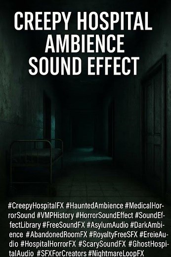 Creepy Hospital Ambience Sound Effect | Abandoned Medical Horror Room Tone