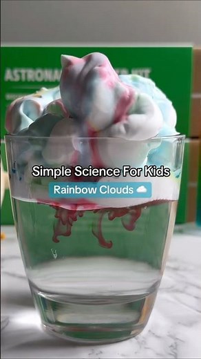 Simple Science - Making Rainbow Clouds DIY