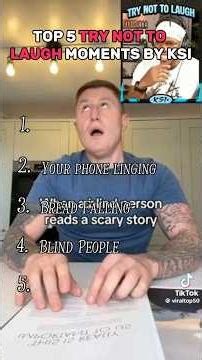 top 5 funniest try no to laugh moments #ksi #trynottolaugh #funny