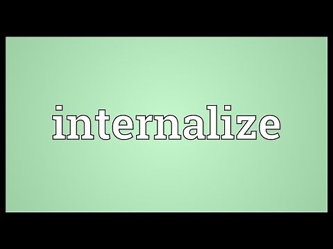 Internalize Meaning