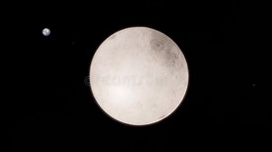 Moon and the Earth Solar Rotation, Animated in 4k Stock Video - Video of galaxy, rotation: 105841299