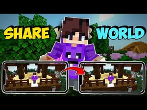 HOW TO SHARE YOUR MINECRAFT WORLD TO ANOTHER PHONE TUTORIAL