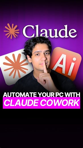 Prajwal Tomar on Instagram: "Comment "CLAUDE" to get this list of Top Claude Cowork usecase. Claude launched Cowork. It's a new AI. This one controls your computer like a person. You assign any task. It gets it done. Cowork acts like Claude Code. But for everyday stuff. Not just tech tasks. Picture an AI buddy on your desktop. You give it folder access. Tell it what to do in plain words. It handles everything. Reorganize files? Done. Make presentations? Easy. Process tons of documents? No proble