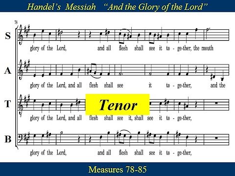4- Handel Messiah Part 1 - And The Glory - Tenor