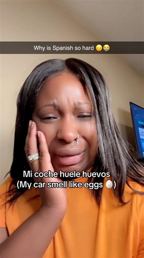 Learning Spanish language with my abusive tutor Sarah 😭 help #shorts