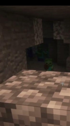 One block saved me. One baby zombie ruined everything ☠️#minecraft #minegames #zombi #hardcore