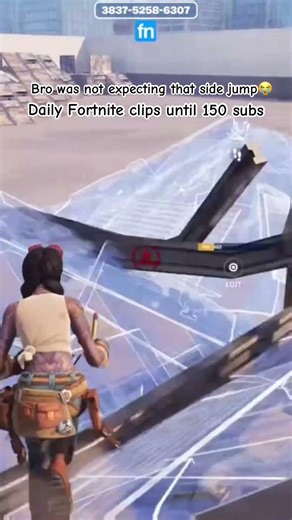 Bro was not expecting that side jump😭 #fortnite #fortniteclips #gaming