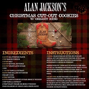Need the perfect holiday cookie recipe? These Christmas Cut-Out Cookies with Creamy Icing from Alan's Cookbook Who Says You Can’t Cook It All – 2nd Edition are a must-bake this season! 🎄 Grab the book for more of Alan’s favorite recipes here: bit.ly/3P0Hl6e | Alan Jackson